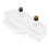 Motorcycle Speedometer Tachometer White Instruments Case Cover Accessory for  Goldwing GL1800 2001-2005 6