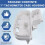 Motorcycle Speedometer Tachometer White Instruments Case Cover Accessory for  Goldwing GL1800 2001-2005 2