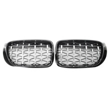 Car Front Kidney Grill Front Hood Grill Mesh Grille 51117338571 51117338572 for X3 F25 X4 F26 2014-2017,B