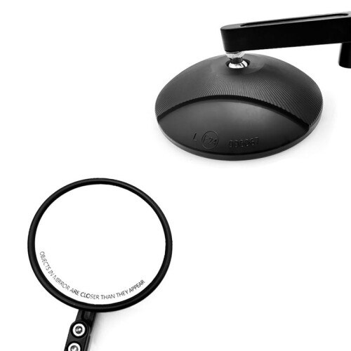 Motorcycle Rearview Mirror Adjustable Bicycle Rearview Mirror Motorcycle Handlebar Glass Rearview Mirror 1