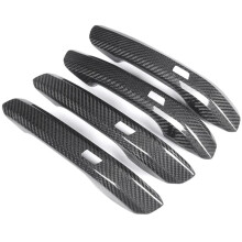 Carbon Fiber Car Door Handle for A4L B9 A5 Q5L 2017-2021 Car Outer Door Handle Shell Accessories with Sensor Hole