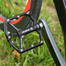 GEWAGE Bicycle Pedal One-Piece CNC Aluminum Alloy Ultralight Seal Du Bearing Bicycle Pedals Accessories Black