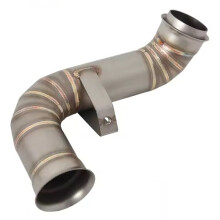 Motorradauspuff Escape Moto Systems Edelstahl Mid Link Pipe Connect Schalldämpfer Slip- für 800NK