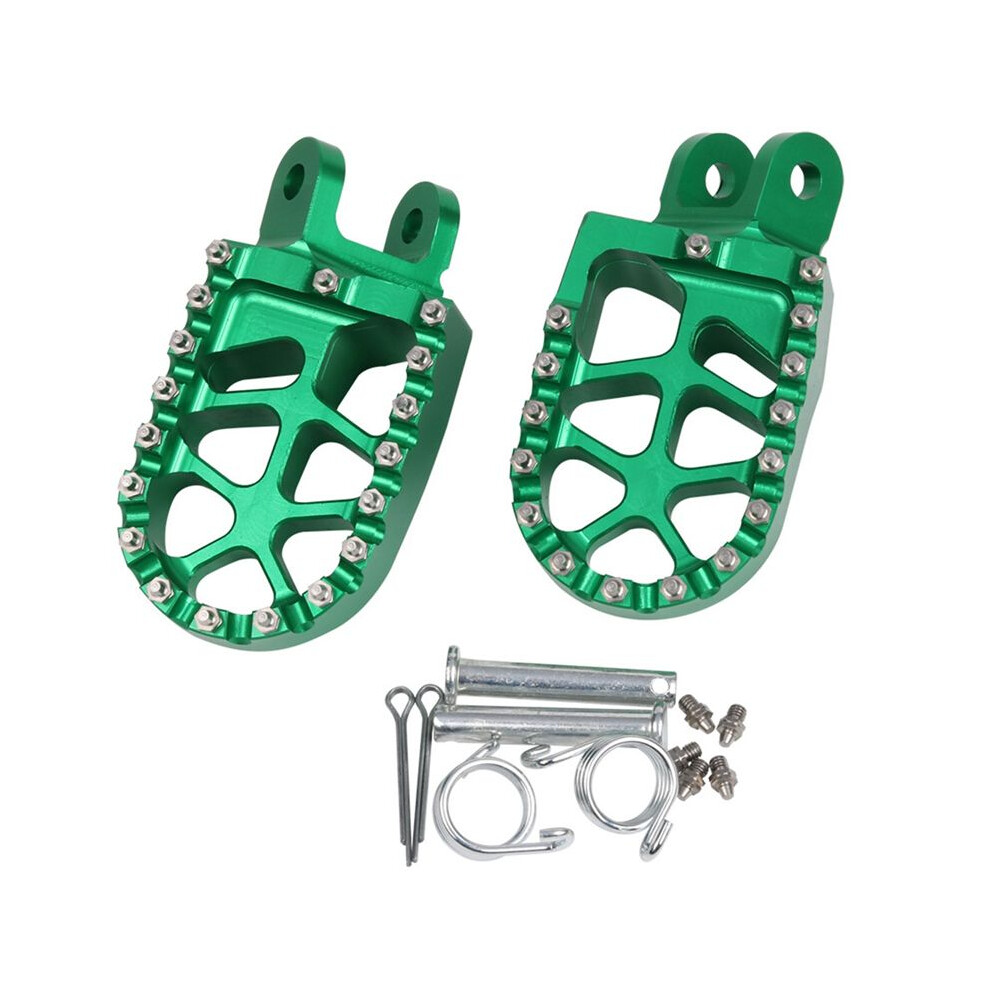 Dirt Bike Motorcycle Aluminum Alloy Footpeg Foot Pegs Pedal For Klx250 Klx250r Klx250s Klx650 1994-2020 Green 6031804342151