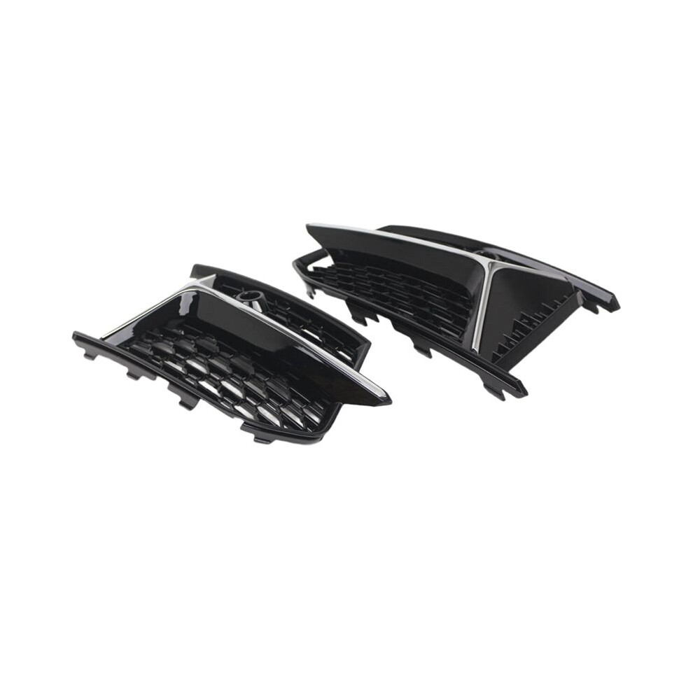 Front Bumper Grille Cover For A6 C8 S- 2019-2023 Fog Bezel Grill Honeycomb Mesh Style 4K0807151a Light 6032056792848