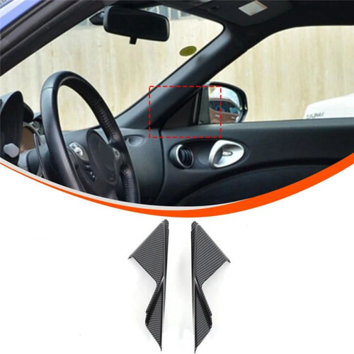 Car Front Inner Triangular Pillar Decorative Stickers A-Pillar Decoration for  370Z 2009-2020 2