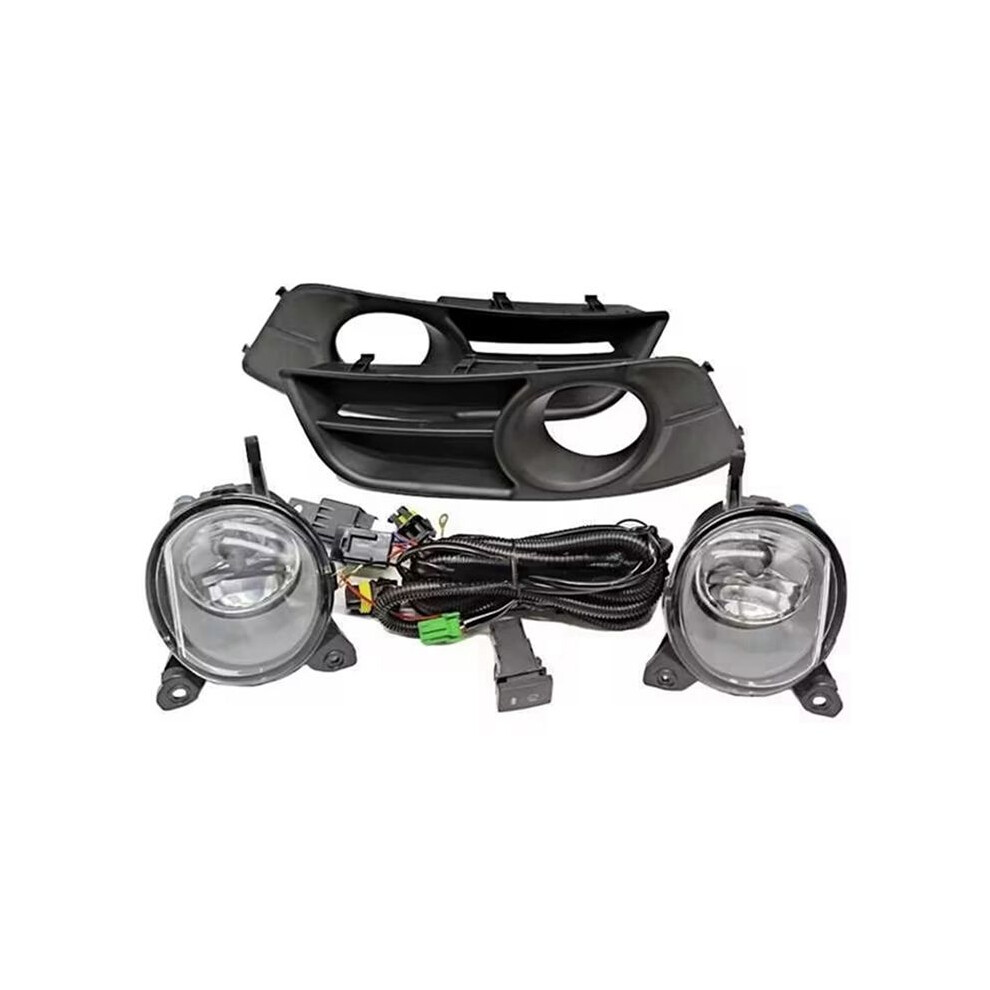 Front Bumper Halogen Fog Lamp Bezel Kit Wiring Harness Cover For 2004-2006 European Version Auto Parts 6031041023066