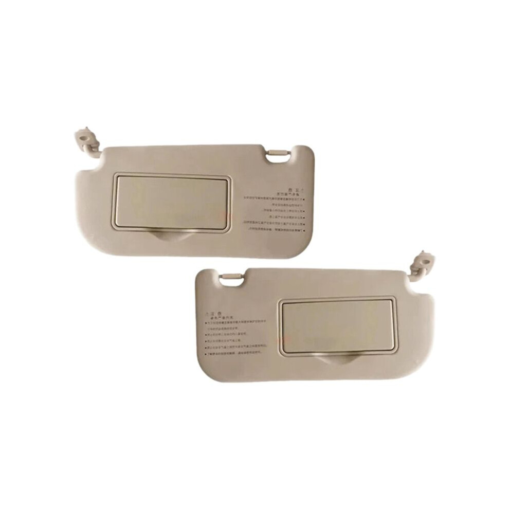 1Pair Car Sun Visors Shades With Vanity Mirror 85202-03000 8520103000 For Sportage 2004-2010 Sunvisor Makeup Beige 6032229909158