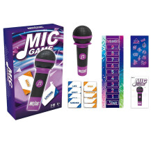 (Purple) Grab The Mic Karaoke Game, Hilarious Board Game for Kids & Adults, Perfect for Parties & Birthdays