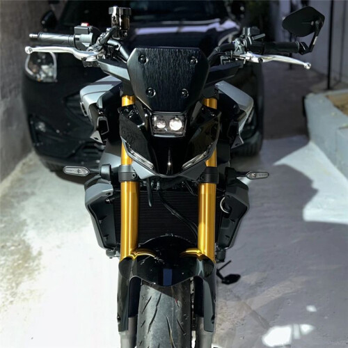 Motorcycle Windshield Windscreen Visor Wind Screen Deflector with Bracket Kit for  MT09 MT-09 SP 2024 Black 1