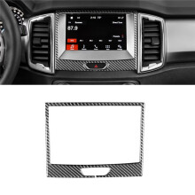Für  Ranger 2019-2022 Carbon Fiber Center Control Navigation Panel Cover Trim Innenzubehör