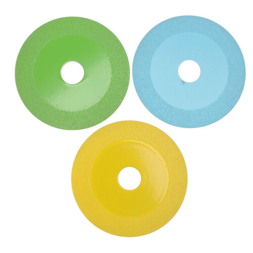 Ultra Thin Glass Cutting Discs 10cm, 3-Pack, Low Noise, Multi-Color 1