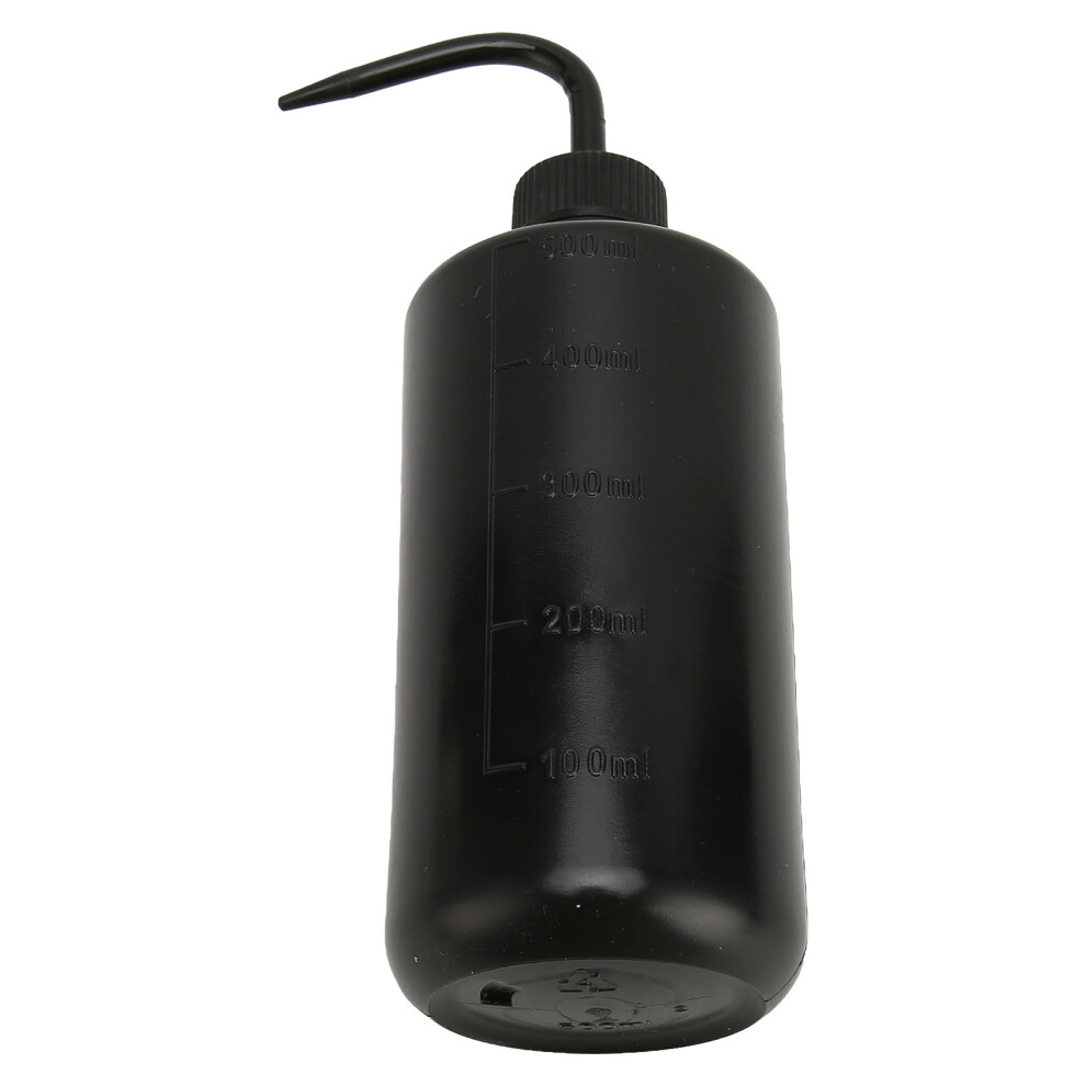 Black Tattoo Cleaning Squeeze Bottles 4Pcs 500Ml With Curved Spout & Scale Line