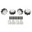 Καινοτόμος τροχός Mecanum 60 χιλιοστών, πανκατευθυντικοί τροχοί ρομπότ για προηγμένη 1