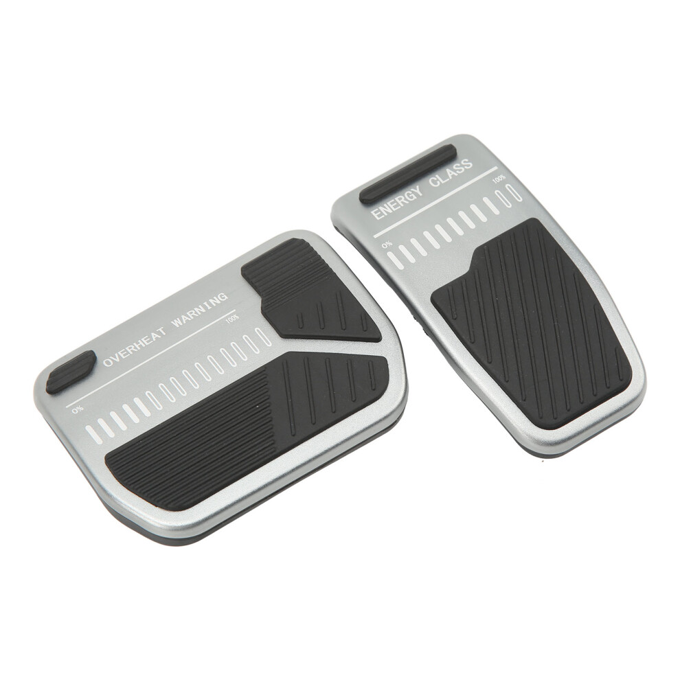 Aluminum Alloy Anti Slip Pedal Cover Set For Tesla Model 3 Y Gray 6951371029180