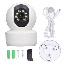 Intelligent Indoor Security Camera With Color Night Vision 360 View Pan Tilt Two Way Audio Multi User Sharing And Cell Phone Remote Viewing
