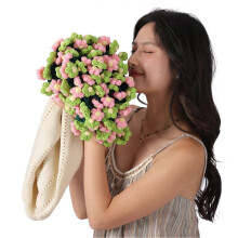 (80cm, Daisy 2) 80/110/160cm Crochet Flowers Blanket DIY Finished Knitted Blanket for Women Mother's Day Bouquet Birthday Gift