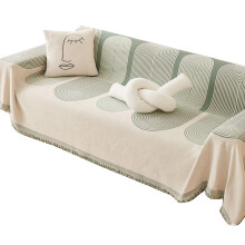 Chenille Sofa Slipcover Soft Cover Durable Fabric-green 180 180