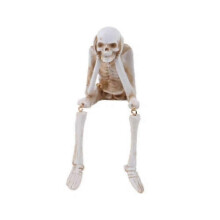 (A) Halloween Fireplace Simulation Skull Combination Resin Decor,Skeleton Decoration