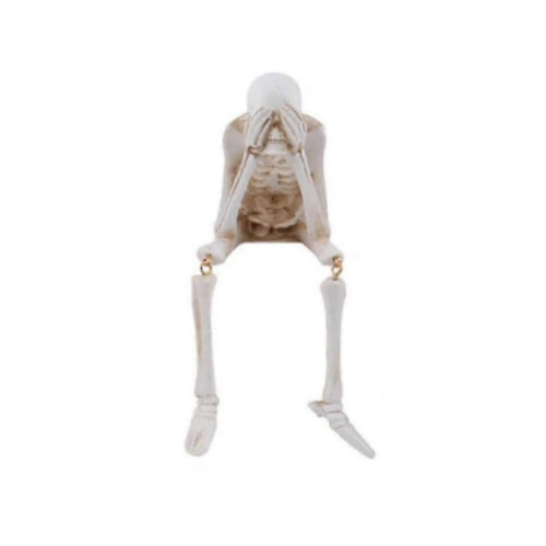 (B) Halloween Fireplace Simulation Skull Combination Resin Decor,Skeleton Decoration