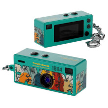 (Blue) 0.96 Inch TFT Screen 2MP Thumb Camera with Keychain 1080P HD Mini Video Recorder for Kids Birthday Gift