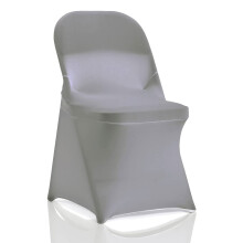 Stretch Chair Cover Folding Chair Wedding Birthday Dining-Grey