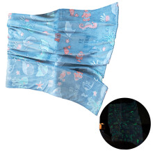 Leuchtende Warme Flanell Decke Nacht Fluoreszierende-Blau B