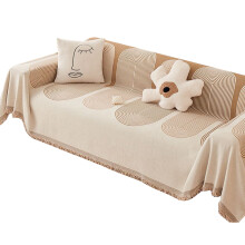 Contemporary Geometric Sofa Cover for Outdoor-beige 180 230
