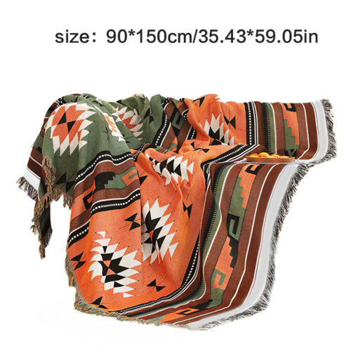 Sofa Blanket Bohemian Decorative Protective Cover Blankets-D 2