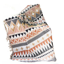 Sofa Blanket Bohemian Decorative Protective Cover Blankets-D