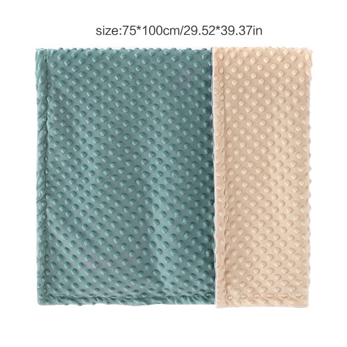Dotted Baby Blanket Soft and Comfortable Sleeping-powder ash 2