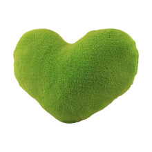 Heart Shape Throw Pillow PP Cotton Cushion Plush-grass green