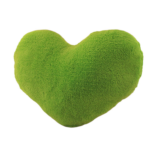 Heart Shape Throw Pillow PP Cotton Cushion Plush-grass green