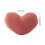Heart Shape Throw Pillow PP Cotton Cushion Plush-grass green 3