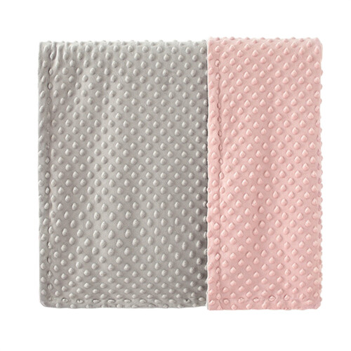 Dotted Baby Blanket Soft and Comfortable Sleeping-powder ash