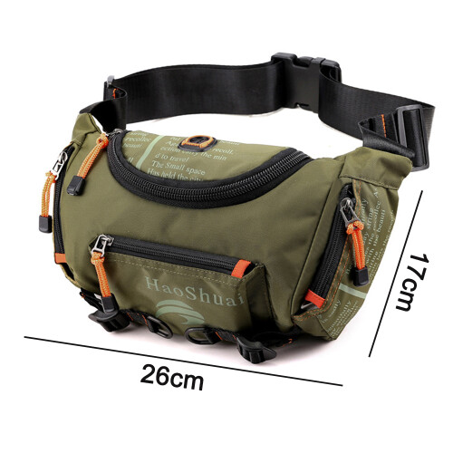 Ευέλικτη τσάντα μέσης για υπαίθριες δραστηριότητες, νάιλον τσάντα μέσης με 1