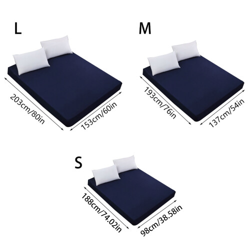 Waterproof Fitted Bed Sheet with Elastic Band-S Dark Gray 1