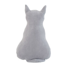 Dekorative Kissen Weiche Plüsch Katze Zurück Schatten-grau 30 cm