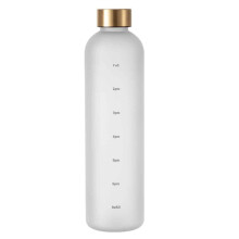 Garrafa de água motivacional inovadora, garrafa de água de grande capacidade com marcador de tempo, material Tritan livre de BPA, design elegante