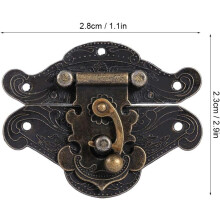 Retro Appearance Bronze Color Latch, Effortless Installation Furniture Hardware For Wide Use