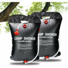 Outdoor Refreshment Companion, Solar Shower Bag with Heat Absorbing Design, Lightweight and Foldable for Easy Transport and Storage