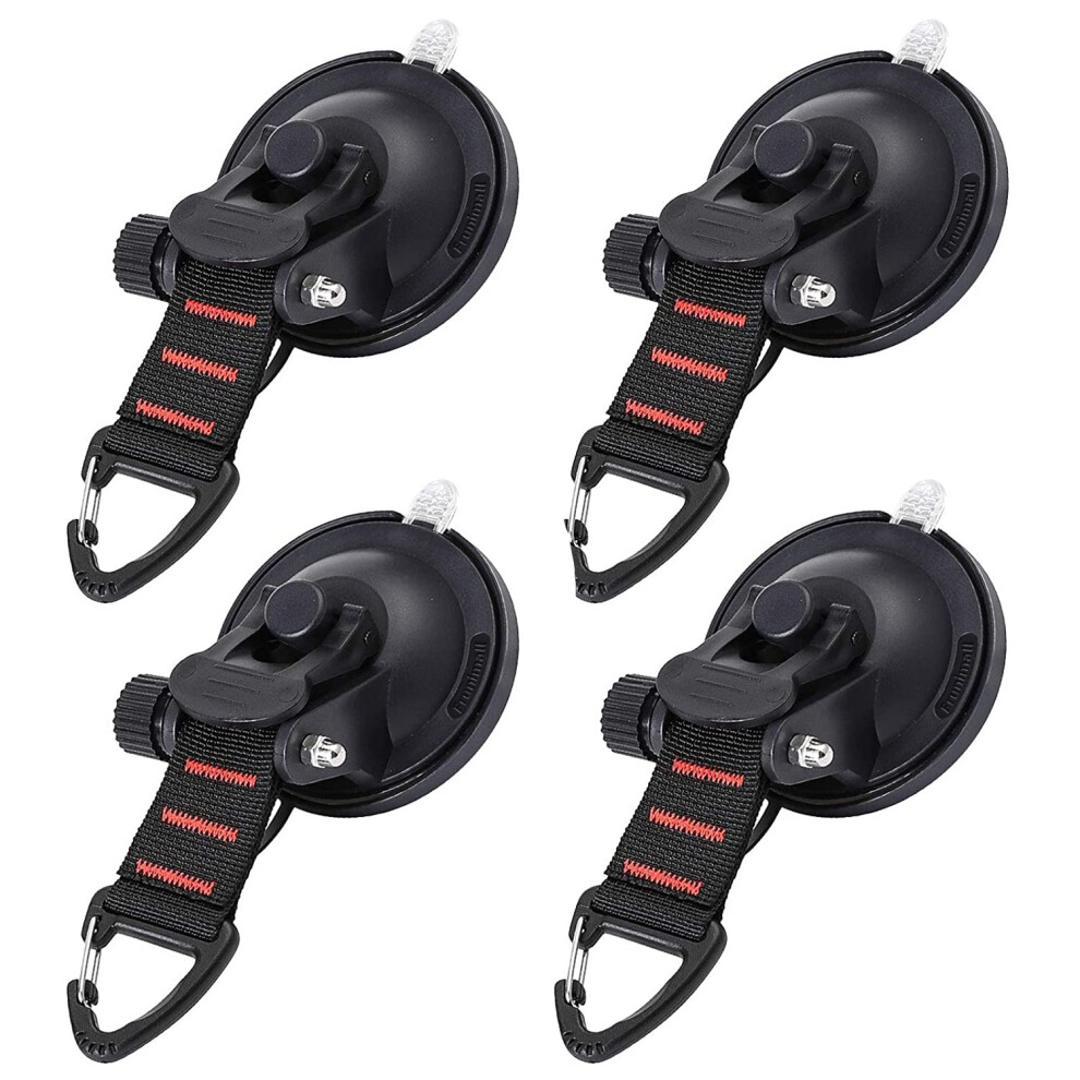 Tarp Accessory, Essential For Campers, Strong Power, Waterproof & Corrosion-Resistant, Ideal For Boats And Camping, 4Pcs Black 9004841582917