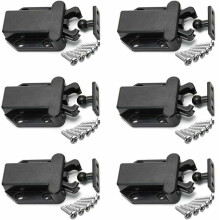 Wardrobe Locks, Press to Open Earthquake Cabinet Latches for Dresser Doors with ABS High Strength, 6PCS