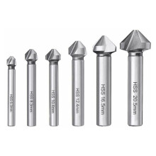 Senkbohrer-Set, schwarz oxidiert, mit 85-Spitze für präzises und scharfes Senken in Hartholz und Metall