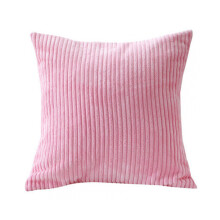 Corduroy Pillow Cover 45x45cm Square Throw Pillow-peach powder