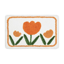 Cartoon Floor Mat Soft Absorbent Washable Doormat-Hiphop flower