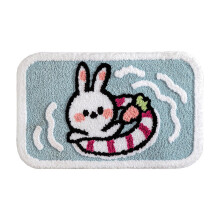 Cartoon Floor Mat Soft Imitation Cashmere-Swim obediently