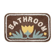 Cartoon Floor Mat Soft Imitation Cashmere-bathroom florets