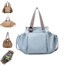 (Blue) 2025 New Multi-Function Mommy Tote Bag Lightweight Travel Backpack with Large Capacity & Smart Organizer