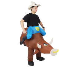 Bull Rider aufblasbarer Kostüm für Erwachsene – Perfekt für Partyspaß